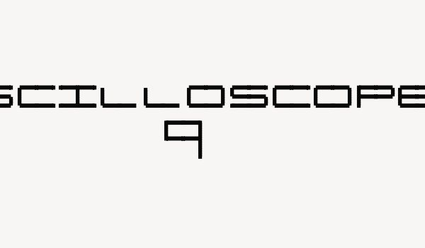 Oscilloscope 4 Font