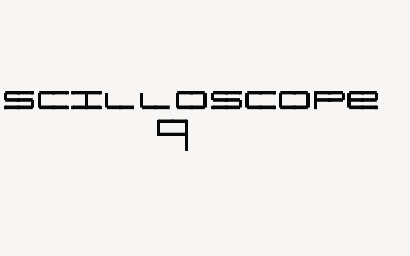 Oscilloscope 4 Font