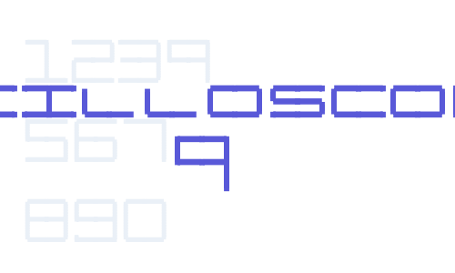 Oscilloscope 4 Font Download