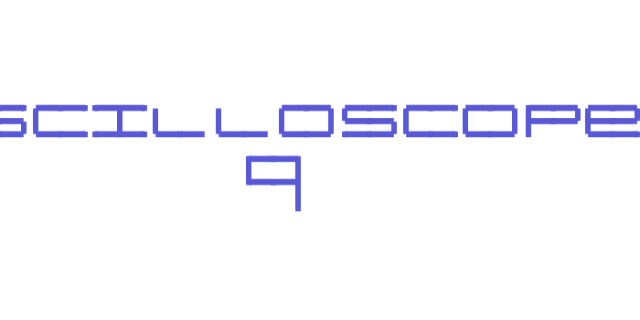 Oscilloscope 4 Font Download