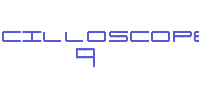 Oscilloscope 4 Font