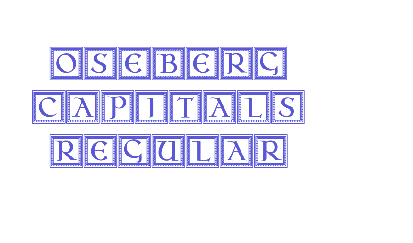 Oseberg Capitals Regular Font