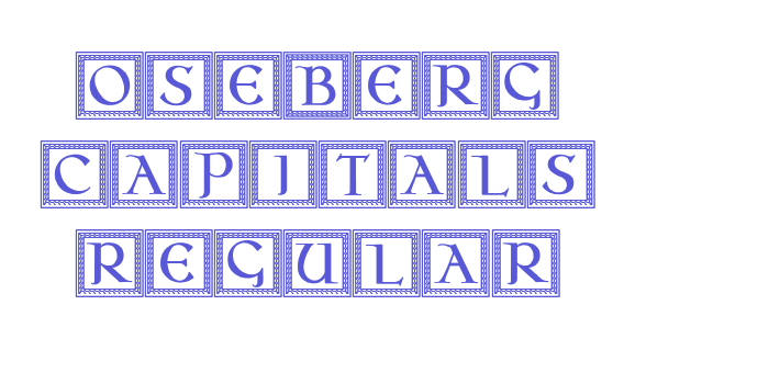 Oseberg Capitals Regular Font Download