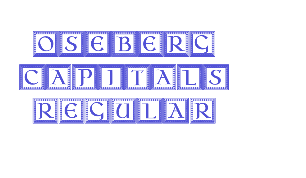 Oseberg Capitals Regular-font-download