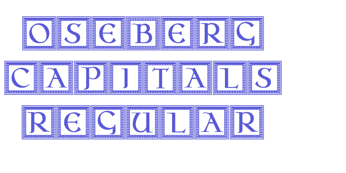 Oseberg Capitals Regular Font