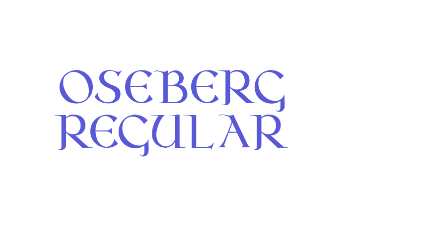 Oseberg Regular Font Download