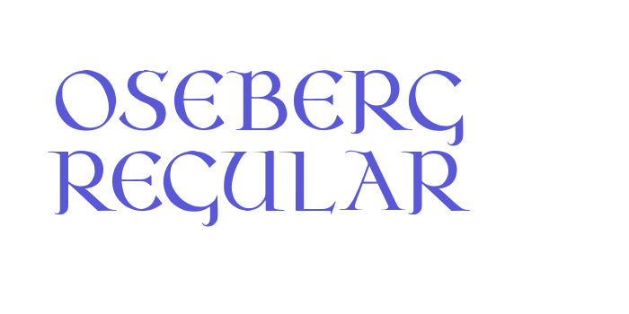 Oseberg Regular Font