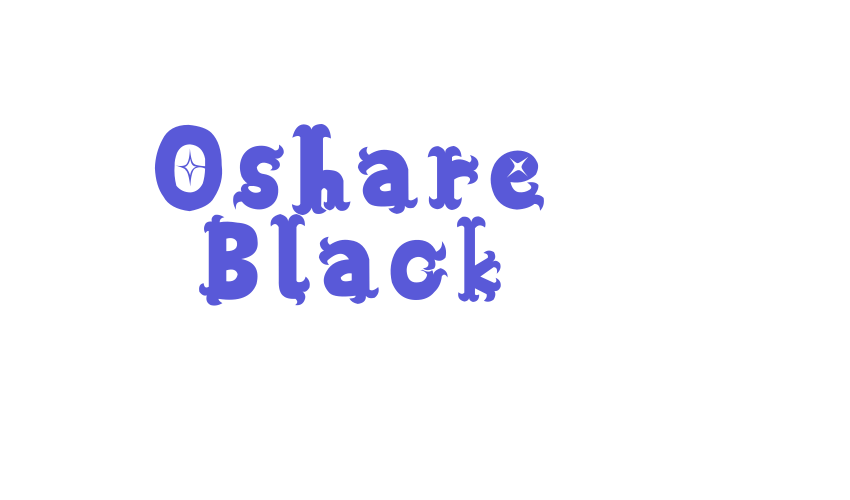 Oshare Black Font Download