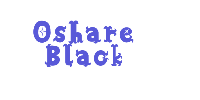 Oshare Black Font Download