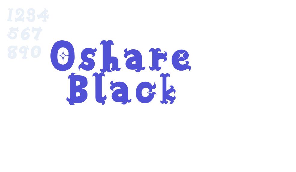 Oshare Black-font-download