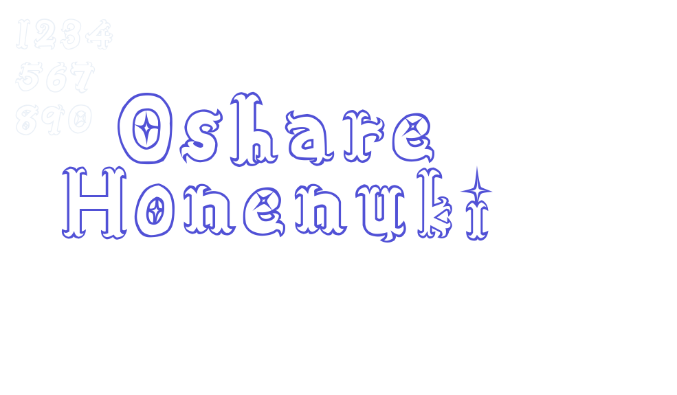 Oshare Honenuki-font-download