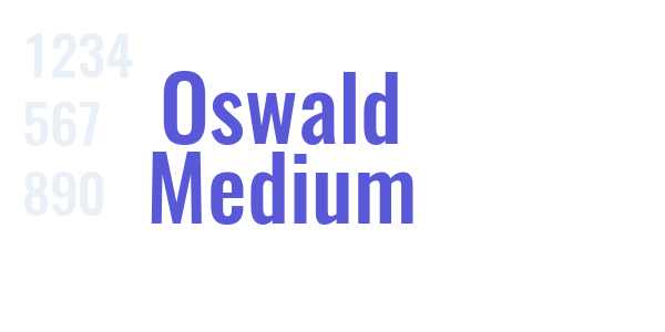 Oswald Medium font free