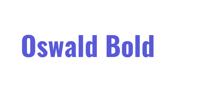 Oswald Bold Font Download