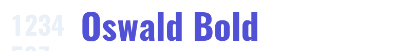 Oswald Bold-font