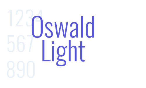 Oswald Light Font