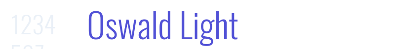 Oswald Light-font