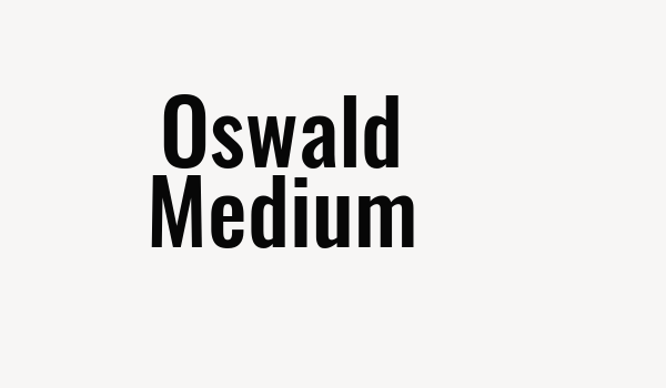 Oswald Medium Font