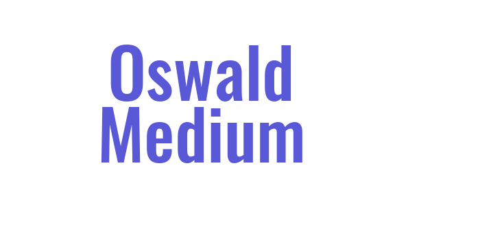 Oswald Medium Font