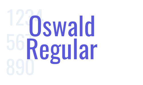 Oswald Regular Font