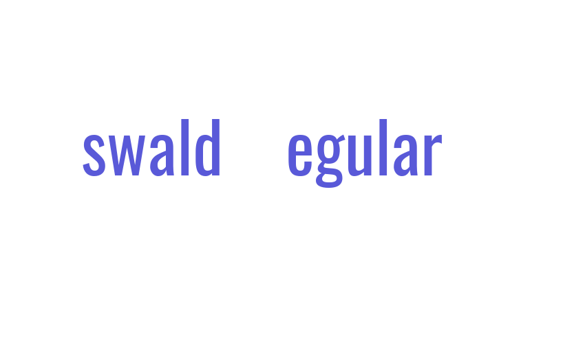 Oswald Regular Font Download