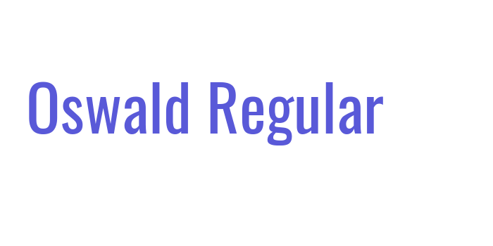 Oswald Regular Font Download