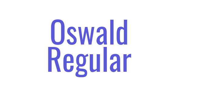 Oswald Regular Font