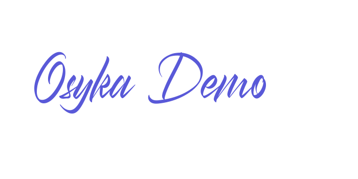 Osyka Demo Font