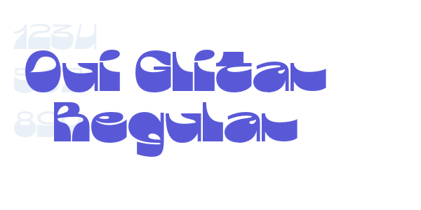 Oui Glitar Regular font free