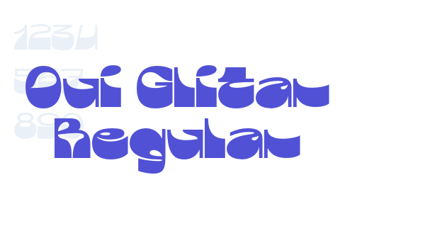 Oui Glitar Regular font download