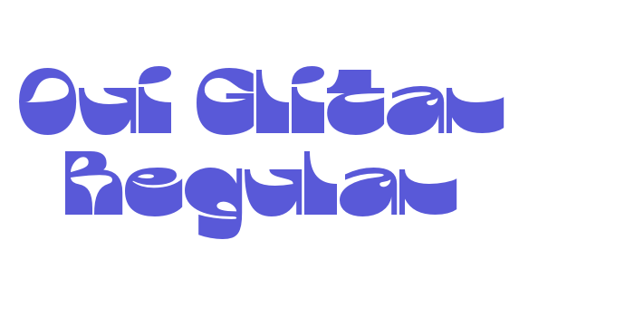 Oui Glitar Regular Font