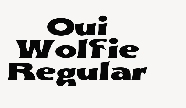 Oui Wolfie Regular Font