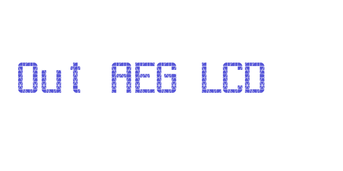 Out AEG LCD Font Download