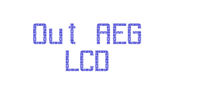 Out AEG LCD Font