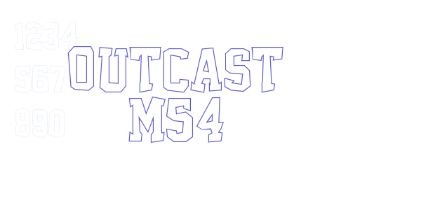 Outcast M54 font free