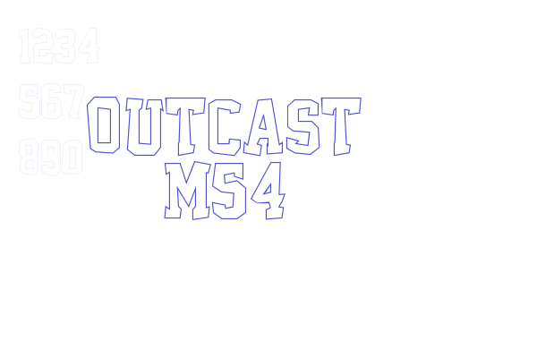 Outcast M54 Font Download