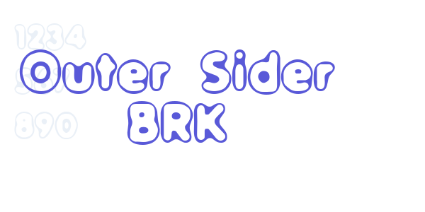 Outer Sider BRK font