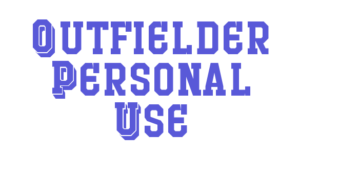 Outfielder Personal Use Font Download