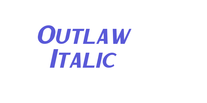 Outlaw Italic Font Download