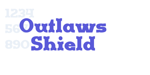 Outlaws Shield font free