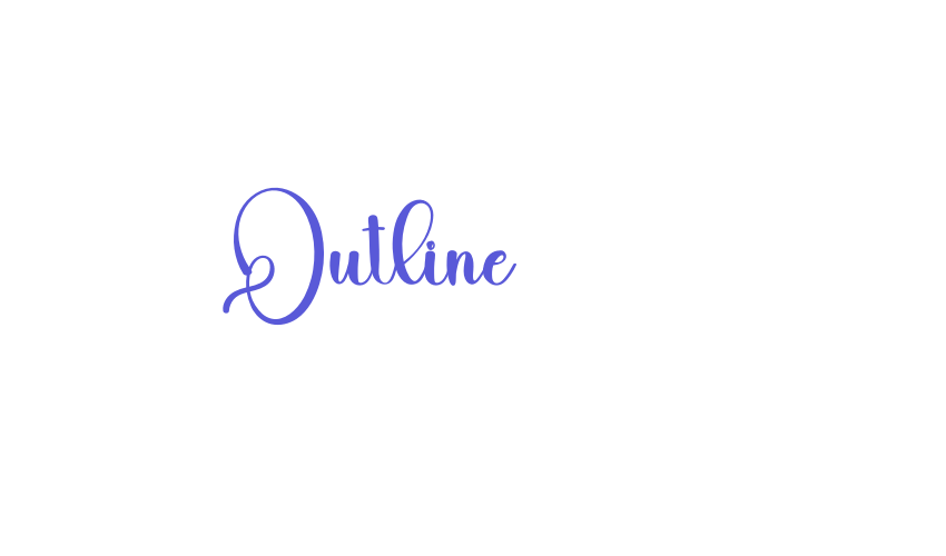 Outline Font Download