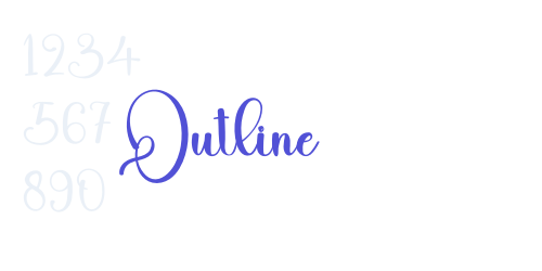 Outline-font-download