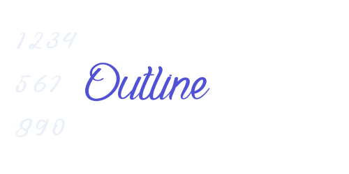 Outline-font-download