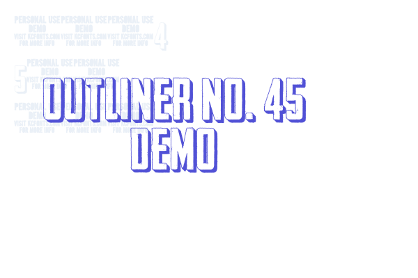 Outliner No. 45 DEMO Font Download