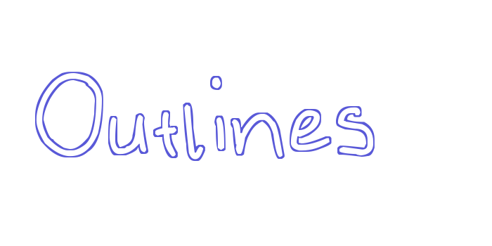 Outlines Font