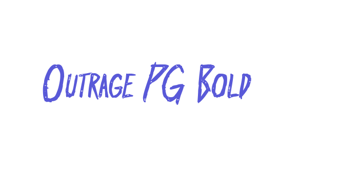 Outrage PG Bold Font Download