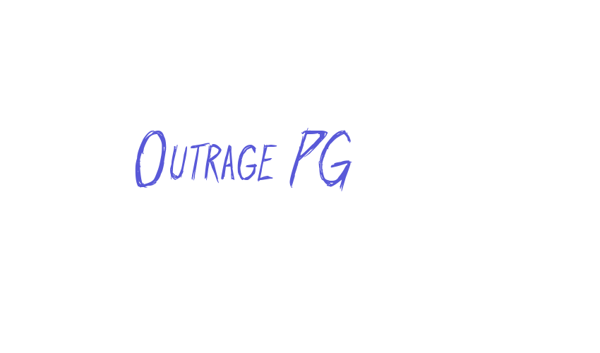 Outrage PG Font