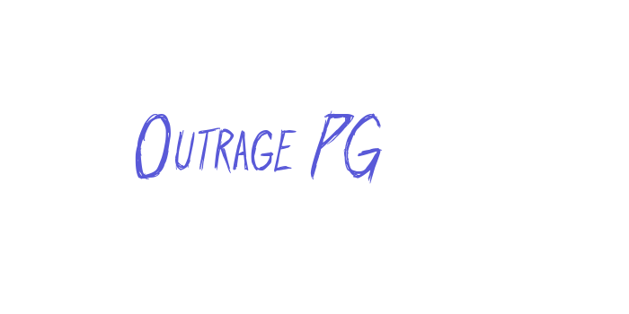 Outrage PG Font Download