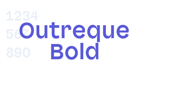 Outreque Bold font free