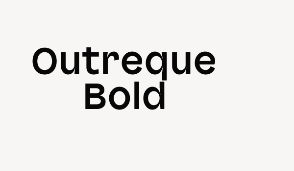 Outreque Bold Font