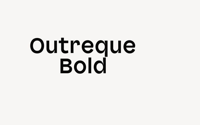 Outreque Bold Font